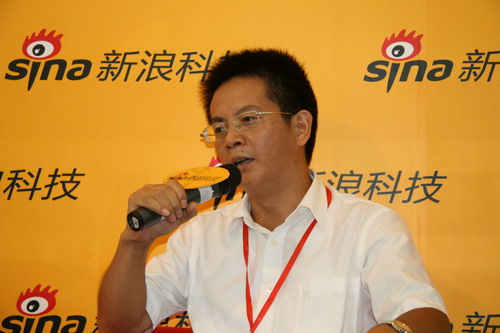 图为联芯科技总裁孙玉望做客新浪科技总裁在线