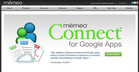 谷歌发布Memeo Connect程序