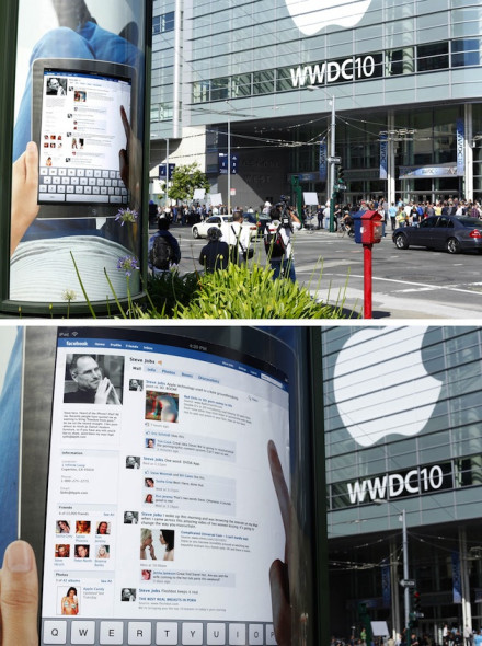 恶搞苹果iPad的街头广告