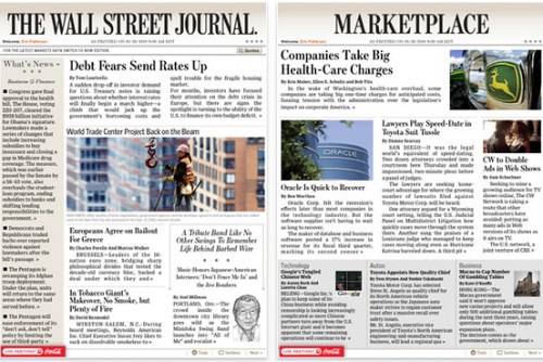 　《华尔街日报》的iPad应用是免费的，一些内容是面向非订户的。要阅读完整内容，用户需要订阅iPad版日报。