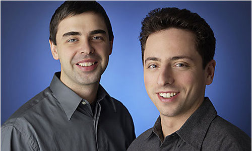 Google联合创始人塞吉&middot;布林和拉里&middot;佩奇