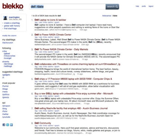 科技时代_美搜索网站Blekko号称将推差异化搜索服务(图)