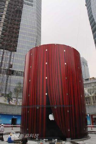 科技时代_苹果上海陆家嘴自营零售店开张在即(组图)