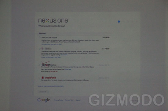 谷歌声称NexusOne暂时只限官网销售