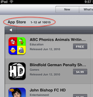 科技时代_苹果应用商店iPad应用数超1万