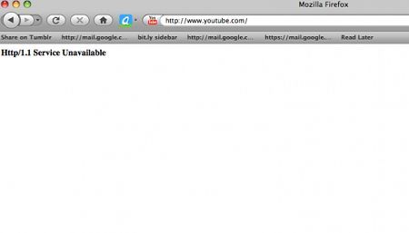 YouTube网站今日短暂宕机