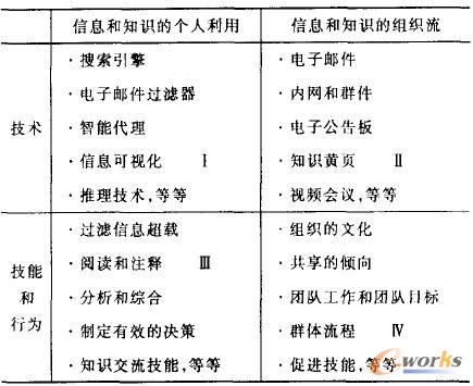 表1 开发组织信息和知识能力