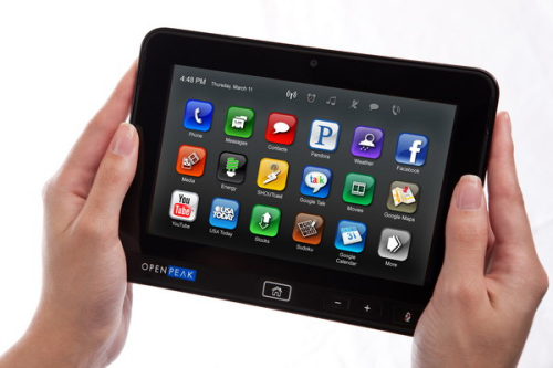 基于新一代英特尔凌动处理器平台的 OpenPeak 平板电脑 基于新一代英特尔凌动处理器平台的 OpenPeak 平板电脑