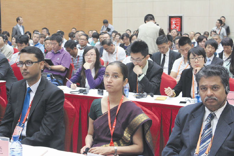 9月3日，印度-中国商业投资论坛现场。