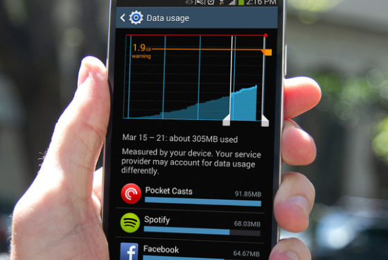 2013年美国移动运营商共处理了3.2EB数据