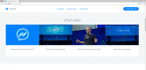 Facebook可能希望旗下通讯软体Messenger，能够成为使用者与企业沟通桥梁。